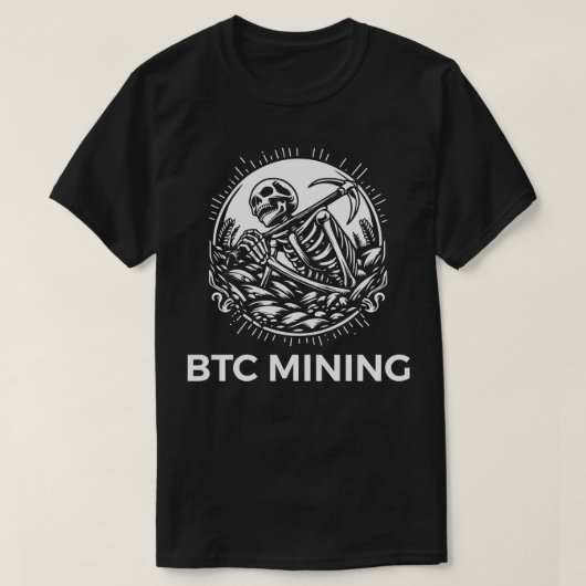 BTCマイニング1 Tシャツ (デザイン正面)