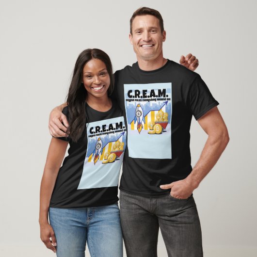 BTC暗号はBで私が強気のまわりににすべてを規定 Tシャツ (ユニセックス)