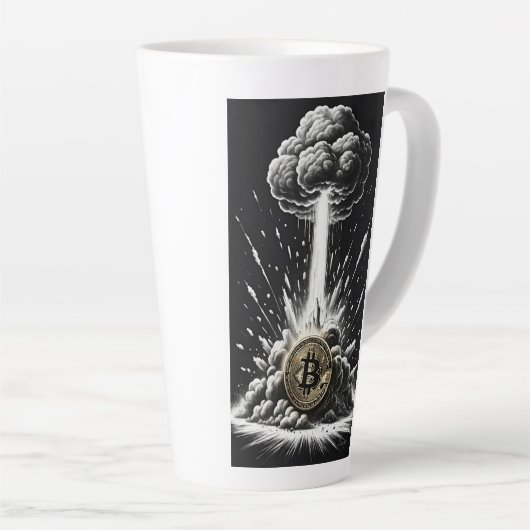 BTC Explosion カフェラテマグ (右アングル)