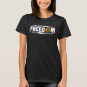 BTC is Freedom  Bitcoin Tシャツ (正面)