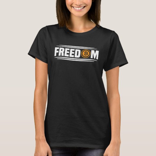 BTC is Freedom  Bitcoin Tシャツ (正面)