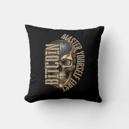BTC motivation | Skull | Bitcoin crypto  クッション