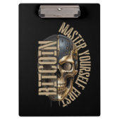 BTC motivation | Skull | Bitcoin crypto  クリップボード (正面)