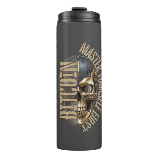 BTC motivation | Skull | Bitcoin crypto  タンブラー (正面)
