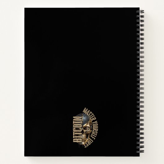 BTC motivation | Skull | Bitcoin crypto  ノートブック (裏面)