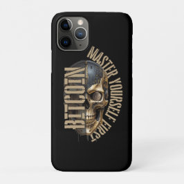 BTC motivation | Skull | Bitcoin crypto  iPhone 11 Proケース
