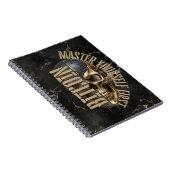 BTC motivation | Skull | Gold Marble ノートブック (右側)