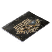 BTC motivation | Skull | Gold Marble ノートブック (左側)