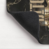 BTC motivation | Skull | Gold Marble マウスパッド (コーナー)
