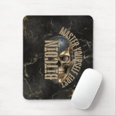 BTC motivation | Skull | Gold Marble マウスパッド (マウス)