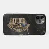 BTC motivation | Skull | Gold Marble Case-Mate iPhoneケース (裏面(横))