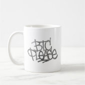 "BTC Please" (ホワイト) コーヒーマグカップ (左)