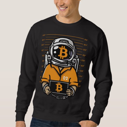 BTC Up to the Moon Bitcoin スウェットシャツ (正面)