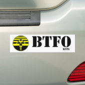 BTFOは、F#@*を煩わせます バンパーステッカー (車上)