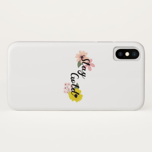 BTSステイ金ゴールド Case-Mate iPhoneケース (裏面(横))