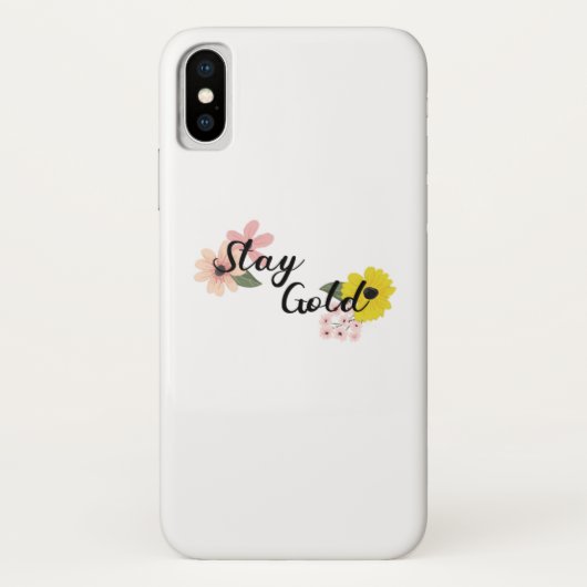 BTSステイ金ゴールド Case-Mate iPhoneケース (裏面)