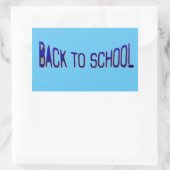 BTSブルー絵を描S  長方形シール (バッグ)