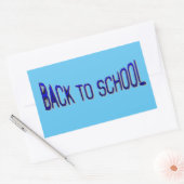 BTSブルー絵を描S  長方形シール (封筒)