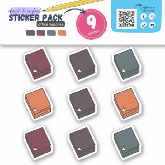 BTS：オフィス用品(POST-IT NOTES) シール (正面)