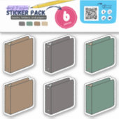 BTS – 書籍、紙(3リングや輪バインダー) シール (正面)