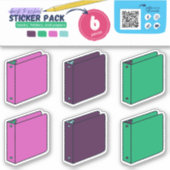 BTS – 書籍、紙(3リングや輪バインダー) シール (正面)