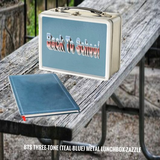 BTS 3トーン(ティール（緑がかった色） – 青) メタルランチボックス