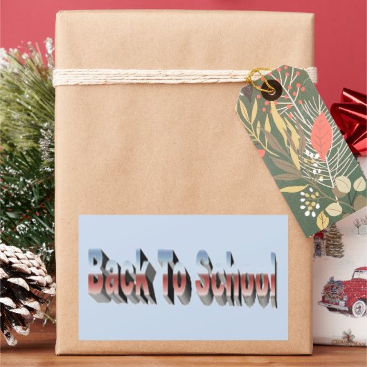 BTS 3トーン 長方形シール (クリスマス)