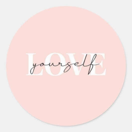 BTS Love Yourself Stickers ラウンドシール (正面)