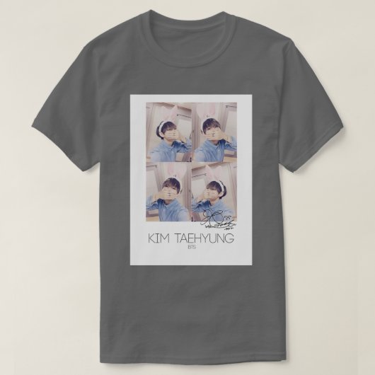 BTSBangtan Sonyeondan Vフォトカード1 Tシャツ (デザイン正面)