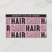 Buの後モダンにピンクのヘアの気に拡張を適用 名刺 (正面)