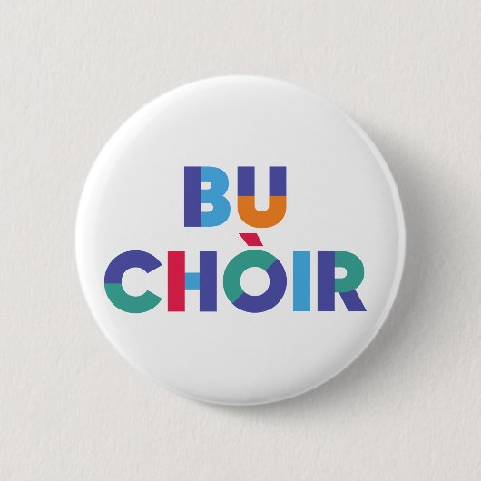 Bu Chòir/Yes -スコットランドの独立バッグ 缶バッジ (正面)