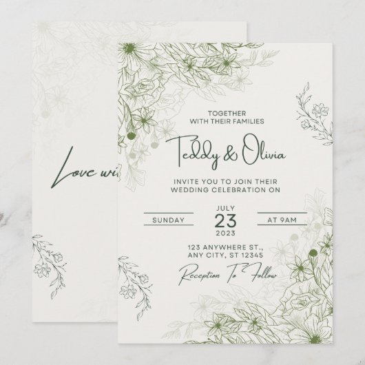 Bu-tique 招待状 (正面/裏面)