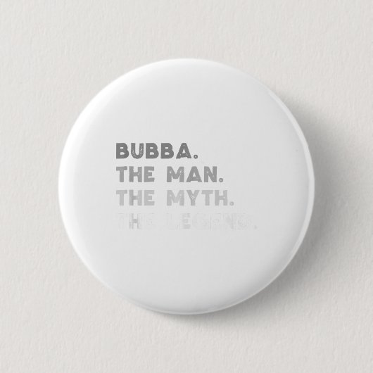 Bubba男の神話ババクールタンク 缶バッジ (正面)