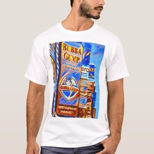 Bubba Gump Shrimp Companyの印 Tシャツ (正面)