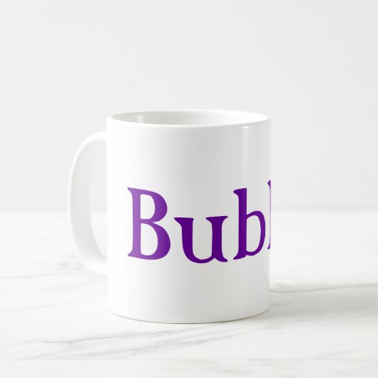 Bubbeの彼女のためのない祖母のユダヤ人のパーソナライズなマグ コーヒーマグカップ (正面左)