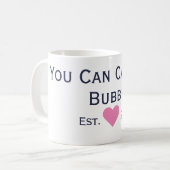 『Bubbe Navy & Pink Coffee Mug』と呼びます。 コーヒーマグカップ (正面左)