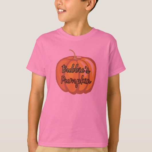 Bubbieのカボチャ Tシャツ (正面)