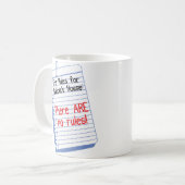 Bubbieの家の規則無し コーヒーマグカップ (正面左)