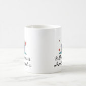 Bubbieの家はハートがあるところです コーヒーマグカップ (中央)