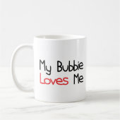 Bubbieは私を愛します コーヒーマグカップ (左)