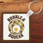 Bubble and Squeak Brunch UK British Food Cuisine キーホルダー (裏面)