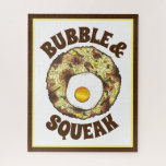 Bubble and Squeak Brunch UK British Food Cuisine ジグソーパズル<br><div class="desc">グルメデザインは、キャベツとジャガイモで構成され、卵をトッピングしたクラシックのイギリス料理「バブルとキューク」のオリジナルマーカーイラストレーションを備えている。</div>