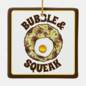 Bubble and Squeak Brunch UK British Food Cuisine セラミックオーナメント (裏面)