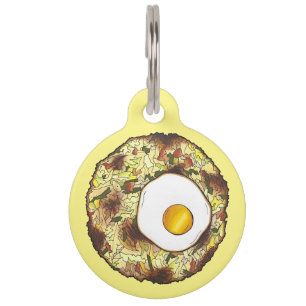 Bubble and Squeak Brunch UK British Food Cuisine ペット　ネームタグ