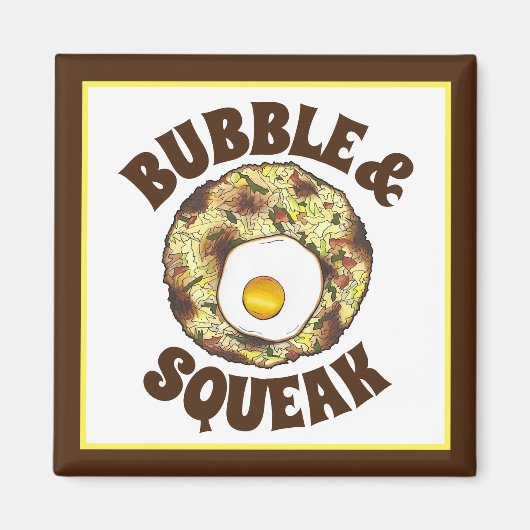 Bubble and Squeak Brunch UK British Food Cuisine マグネット (正面)