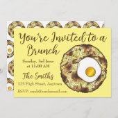 Bubble and Squeak Brunch UK British Food Cuisine 招待状 (正面/裏面)