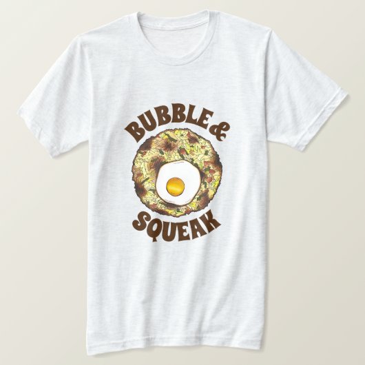 Bubble and Squeak Brunch UK British Food Cuisine Tシャツ (デザイン正面)