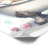 Bubble Bath Cat ポスター (角)