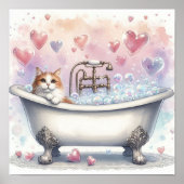 Bubble Bath Cat ポスター (正面)