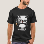 Bubble Boba Tea Kawaii Panda Bear Tシャツ (正面)